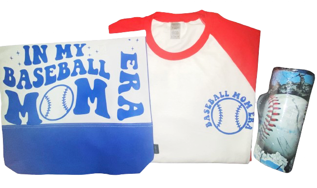 Momlife Gift Ideas ~ Baseball Mom Era T Shirt Bundle Gift Basket