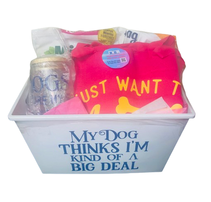 Momlife Gift Ideas ~ My Dog Thinks I'm Kind Of A Big Deal Gift Basket