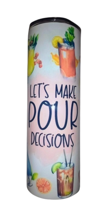 Canvas & Tumbler ~ Let's Make Pour Decisions "Sip Bundle"
