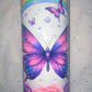 Canvas & Tumbler ~ Rainbow Butterfly "Sip Bundle"