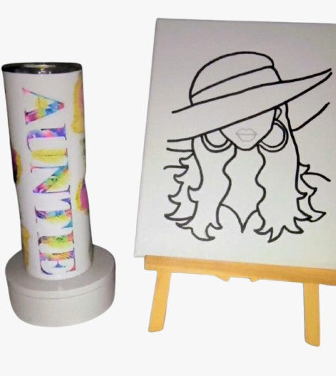 Canvas & Tumbler ~ Auntie "Sip Bundle"