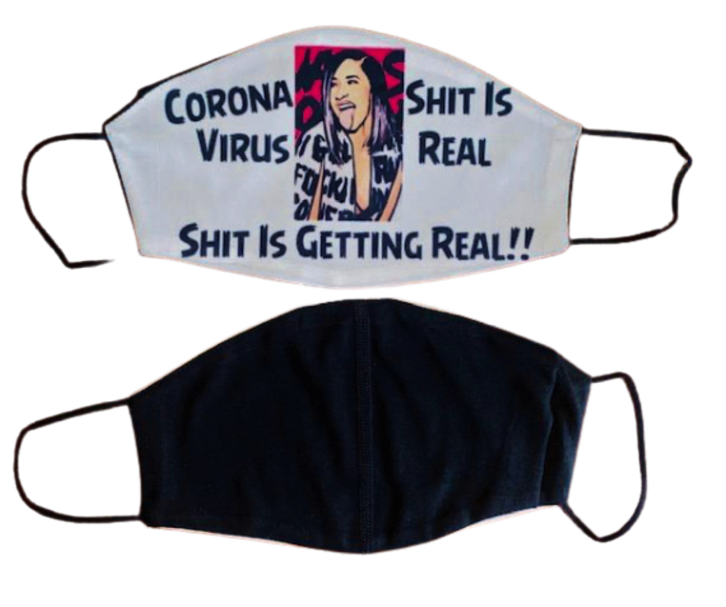 Face Accessory ~ Cardi B Inspired Mask Corona Virus
