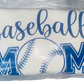 Baseball Tee ~ Baseball Mom Red Sleeve Baseball Tee