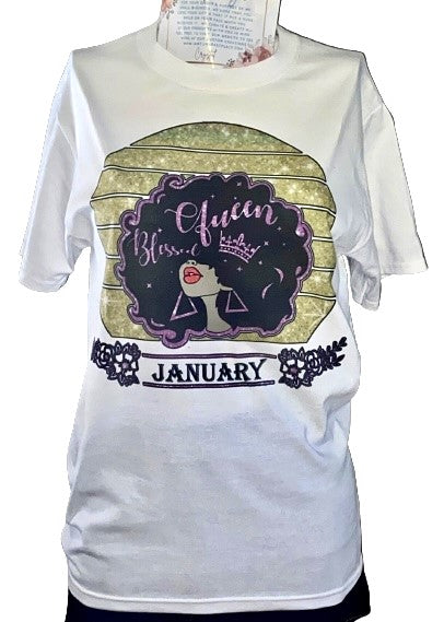 Birthday Tee ~ January Queen