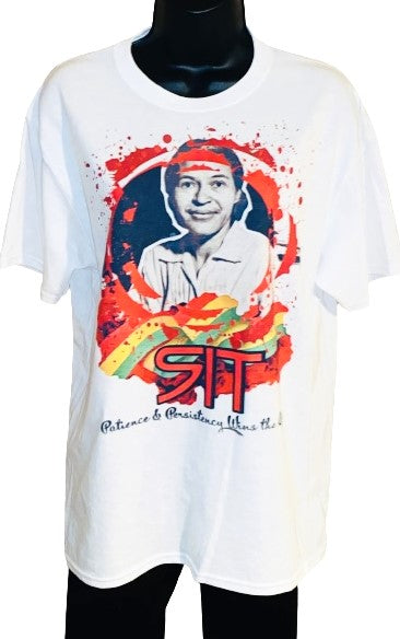 Melanin Magic ~ Sit, Patience & Persistency Wins The Race Rosa Tee