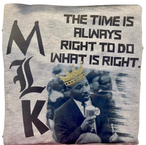 Melanin Magic ~ Always The Right Time MLK Baseball Tee