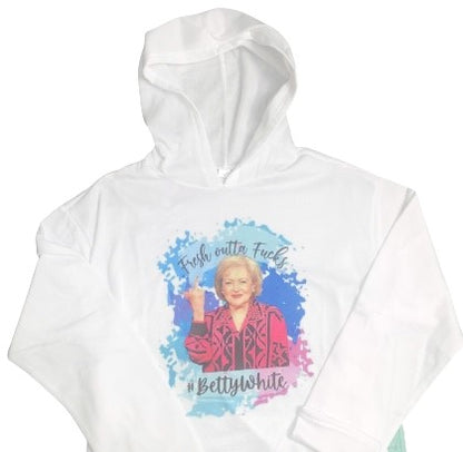 Hoodie Season ~ Fresh Outta Fu?ks To Give Cropped Hoodie