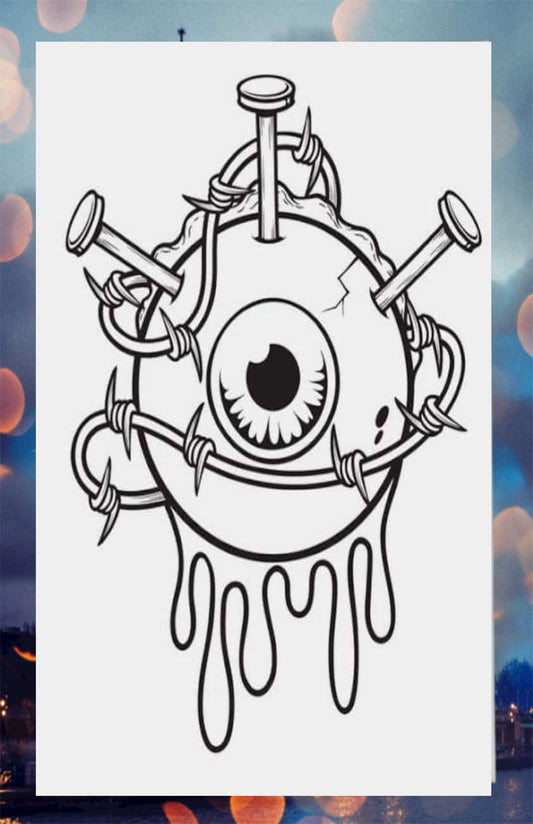 Custom Canvas Spooky Eye