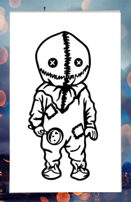 Custom Canvas Spooky Baby Pumpkin Head
