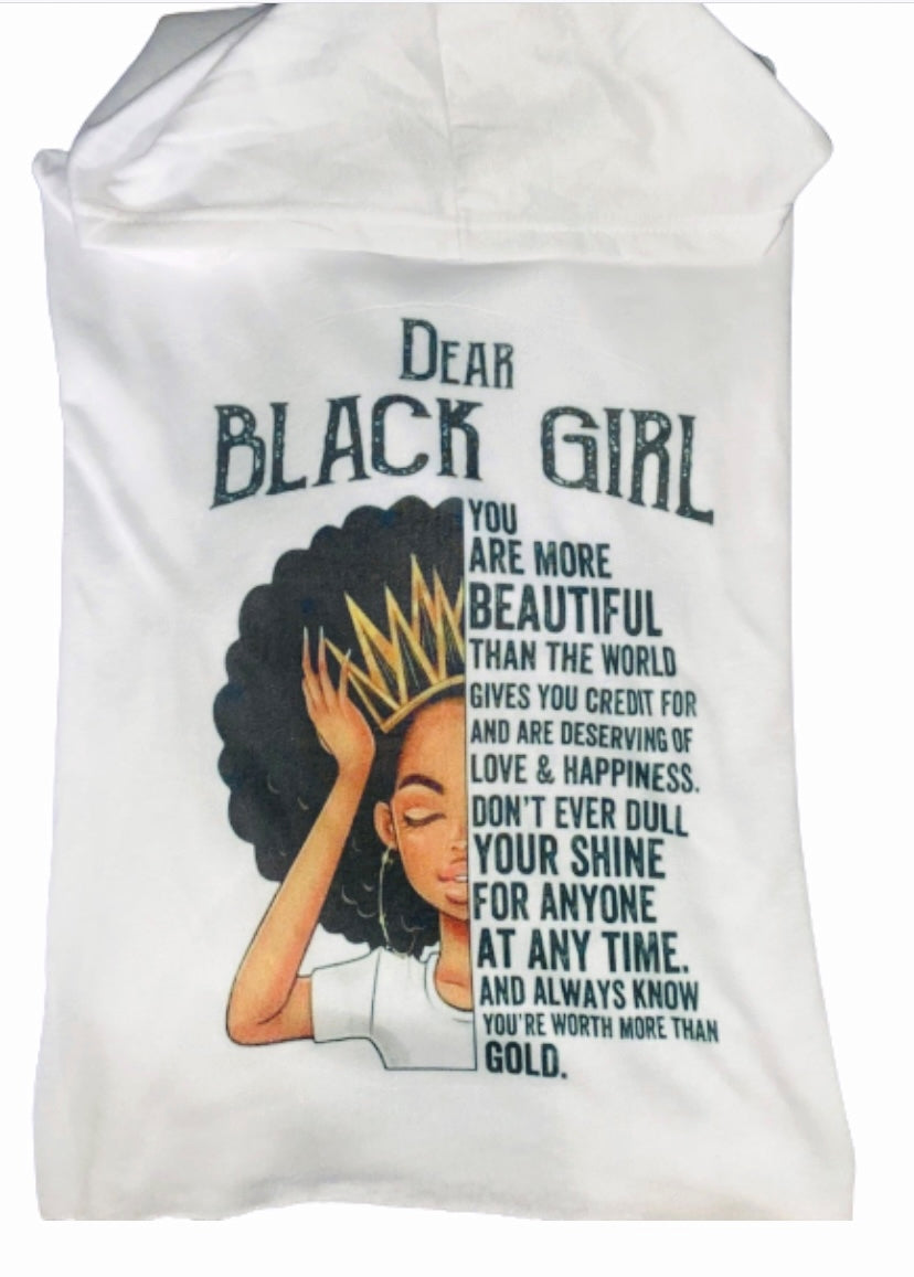 Hoodie Season ~ Dear Black Girl Crop Hoodie