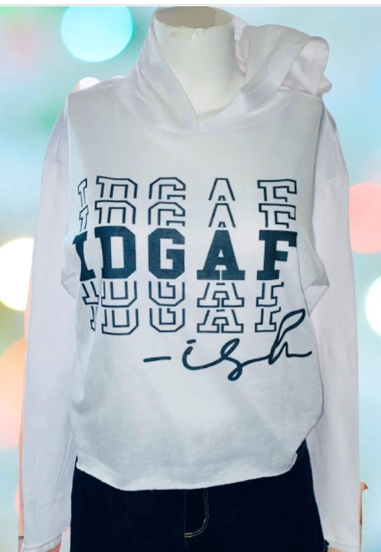Gift Basket ~ Feeling IDGAFish Ladies  T - Shirt Hoodie Set