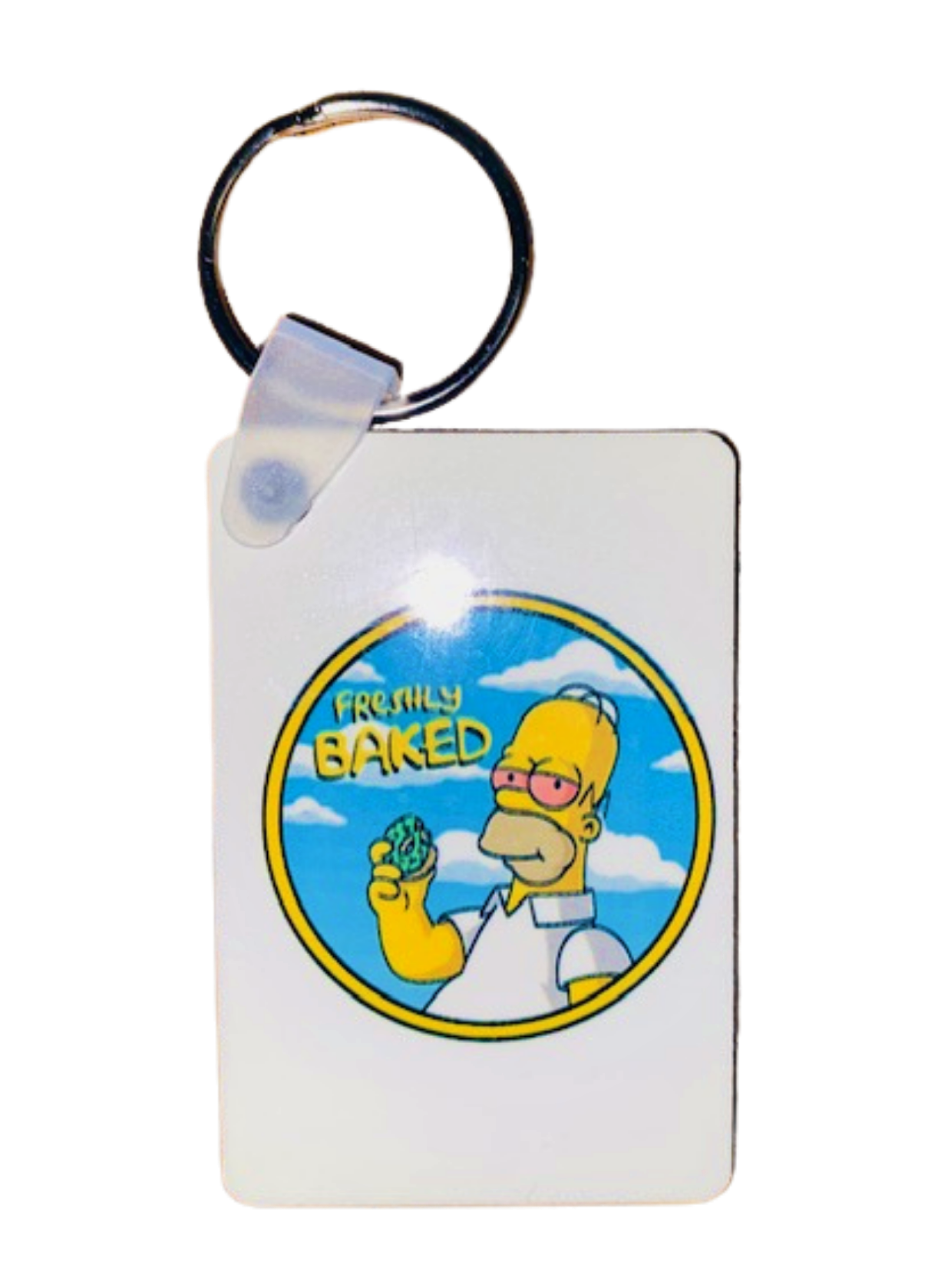 Keychain ~ Freshly Baked Homer 420 Inspired