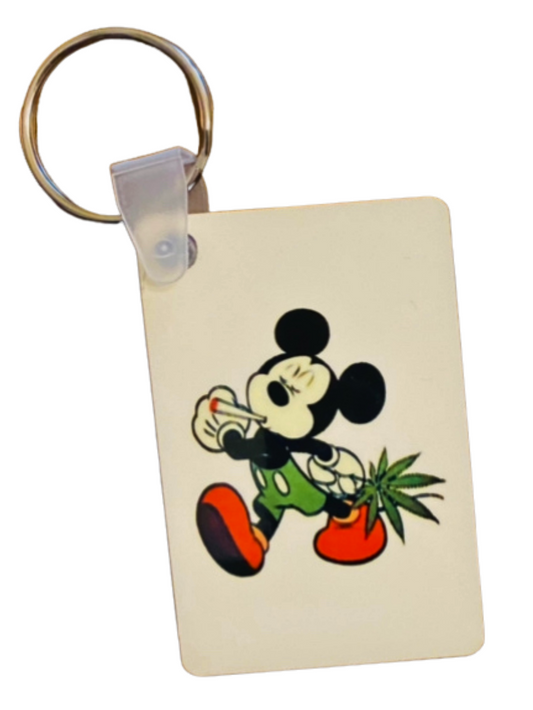 Keychain ~ Smokey Mickey 420 Inspired