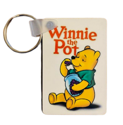 Keychain ~ Winnie The Pot 420 Inspired