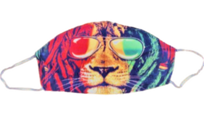 Face Accessories ~ Rasta Lion W/Shades Face Mask
