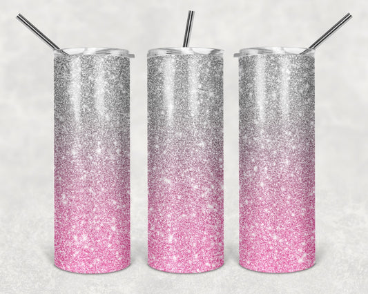 Creative Tumblers ~ Pink & Silver Bling