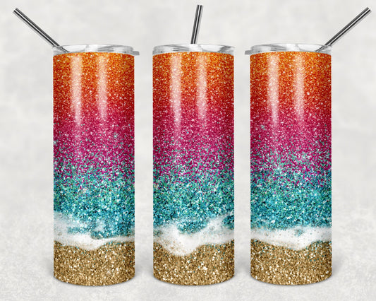 Creative Tumblers ~ Sparkly Sandy Beach