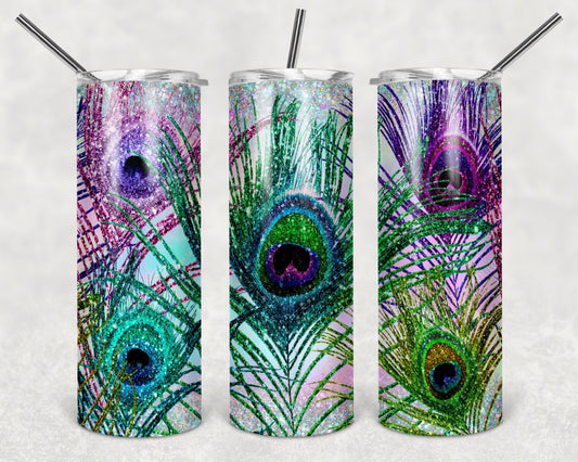 Creative Tumblers ~ Peacock Feather Fun
