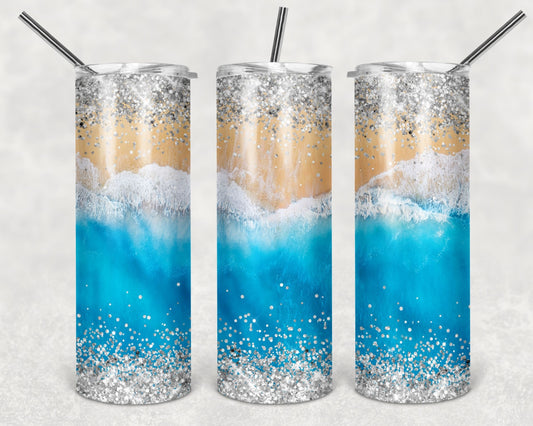 Creative Tumblers ~ Sparkly Beach