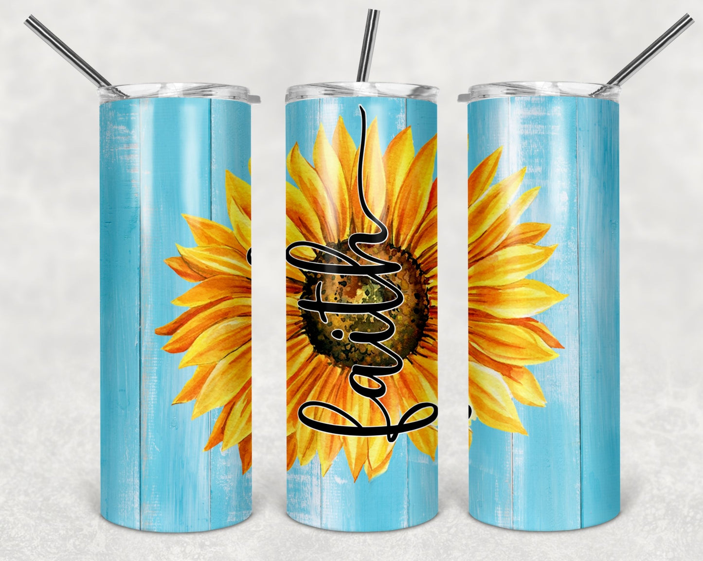 Creative Tumblers ~ Faith Sunflower