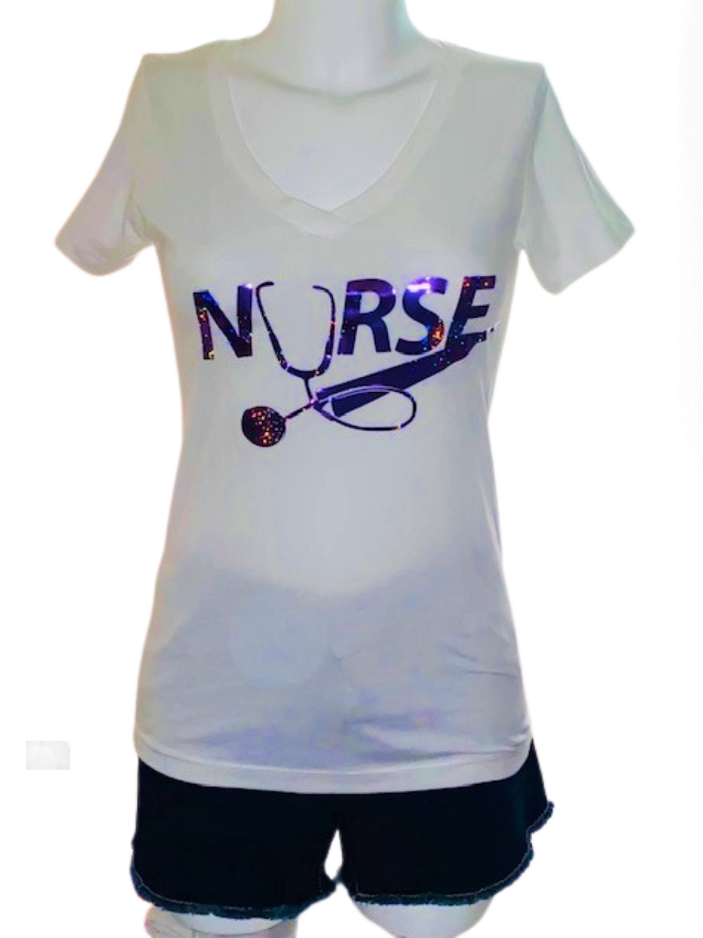 Nurse Life ~ Holographic Nurse Tee
