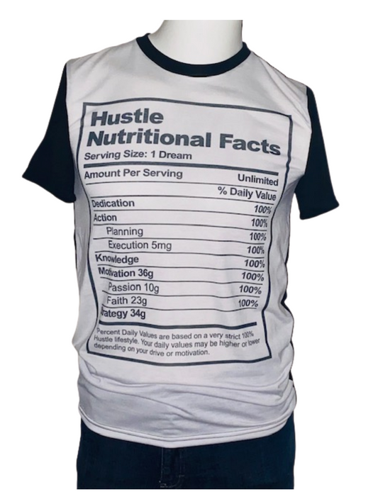 Grind Tee ~ Hustle Nutrition Facts