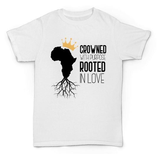 Melanin Magic ~ Crowned With Purpose Unisex Tee