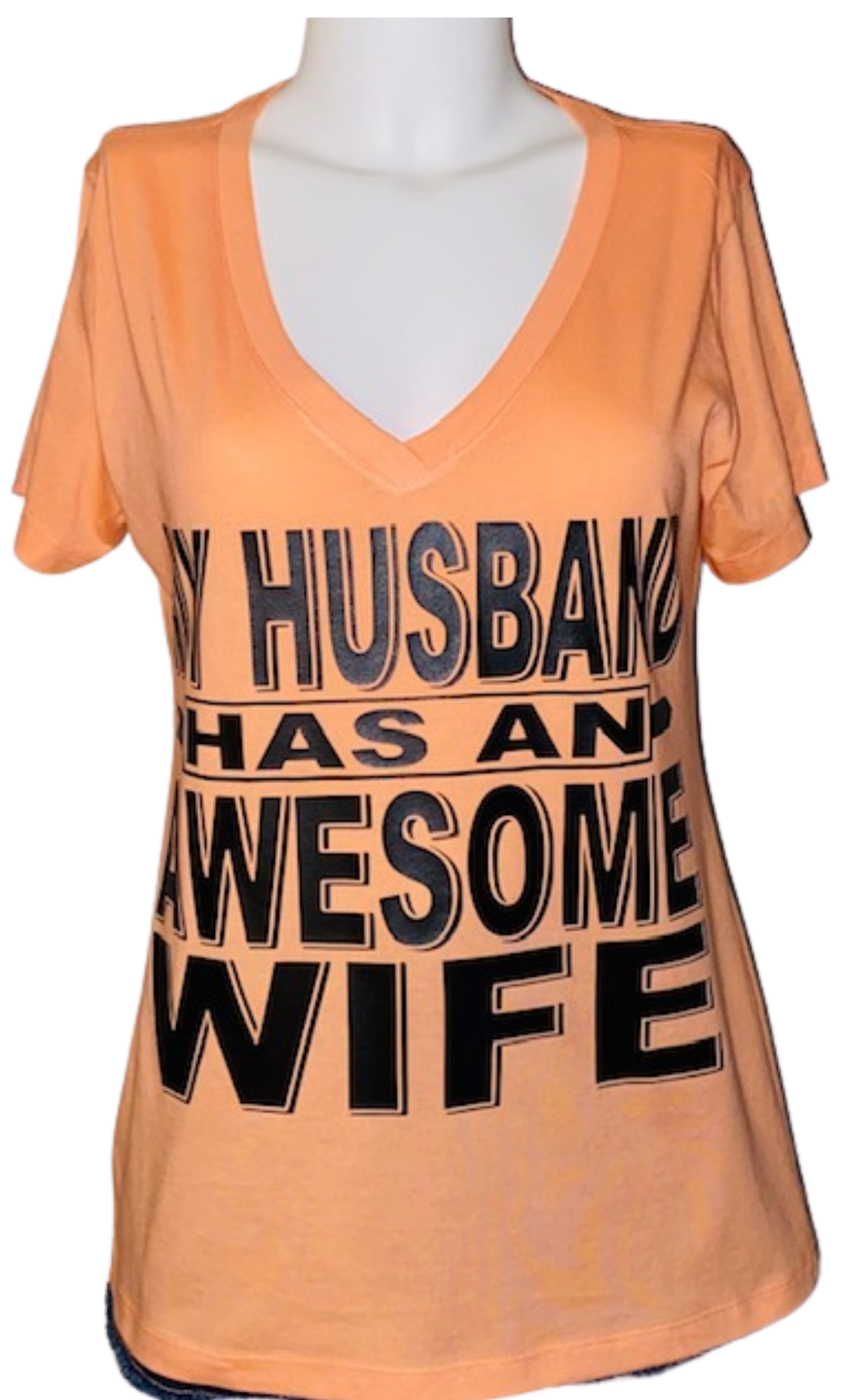 Married Life ~ Husband Has An Awesome Wife Ladies Tee