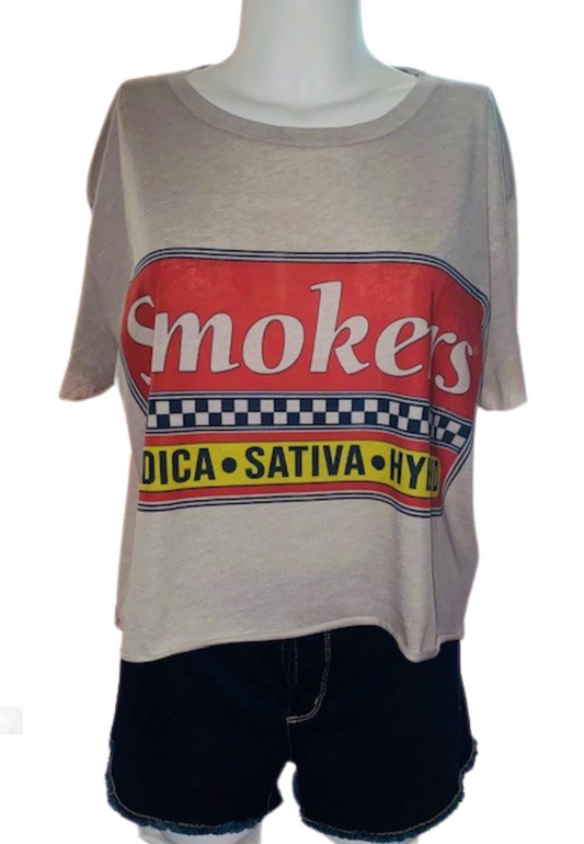 420 Tee ~ Smokers Crop Top