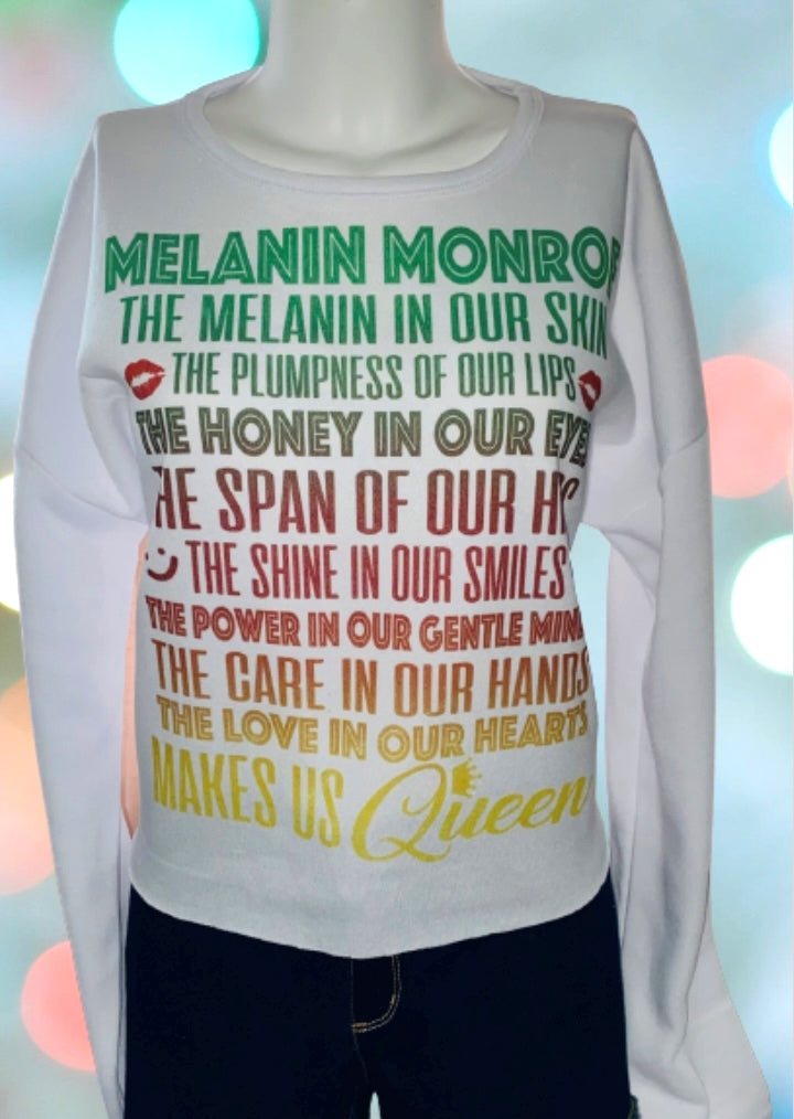 Sweatshirt Season ~ Melanin Monroe Sweatshirt