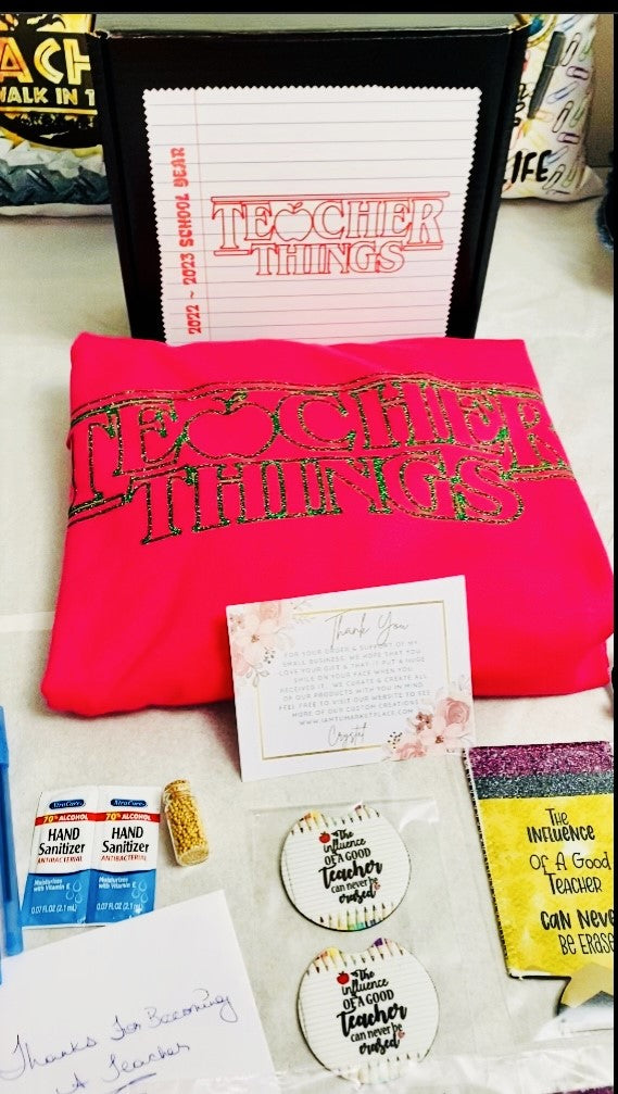 Back To School ~ Teacher Things Hoodie Gift Box