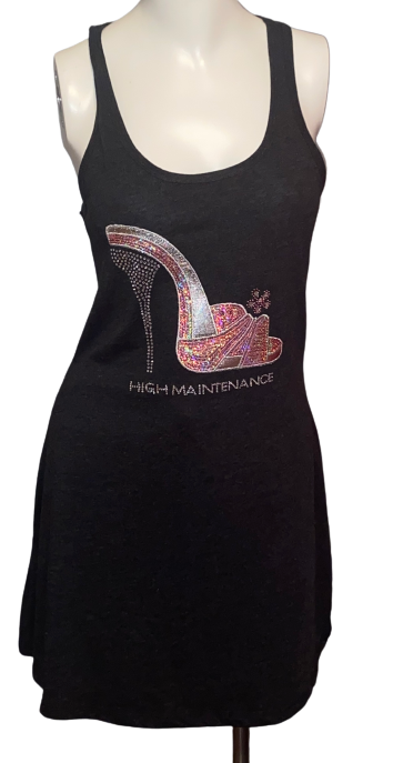 Dress ~ High Maintenance Rhinestone Heel Mini